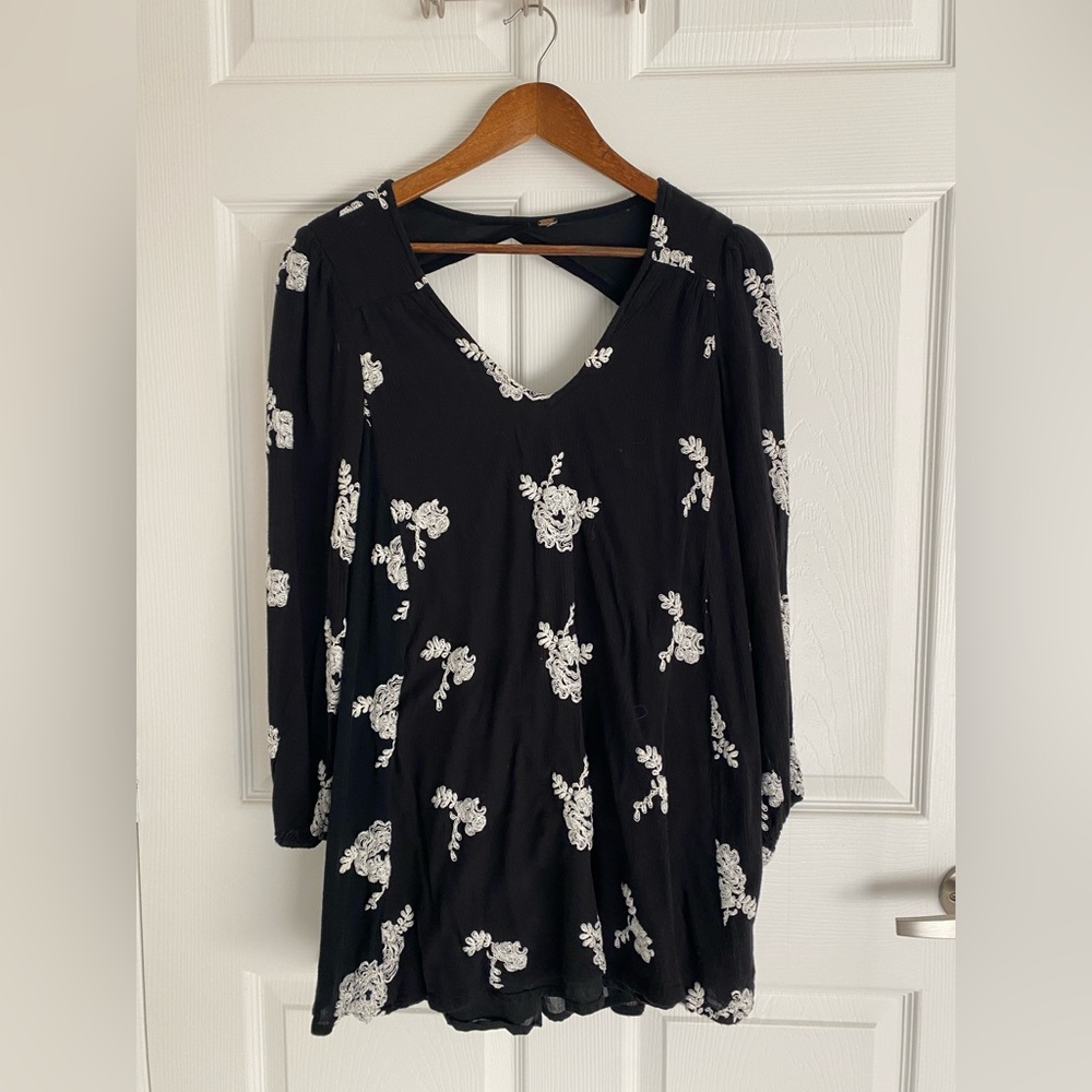 Free People Embroidered Floral Dress
